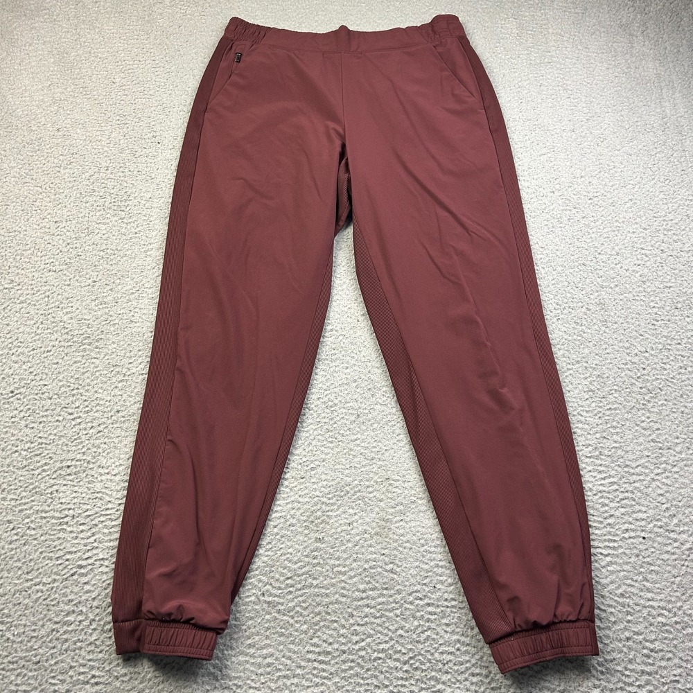 Athleta Pants Womens 8 Brooklyn Lined Jogger Burgundy Travel Stretch Outdoor